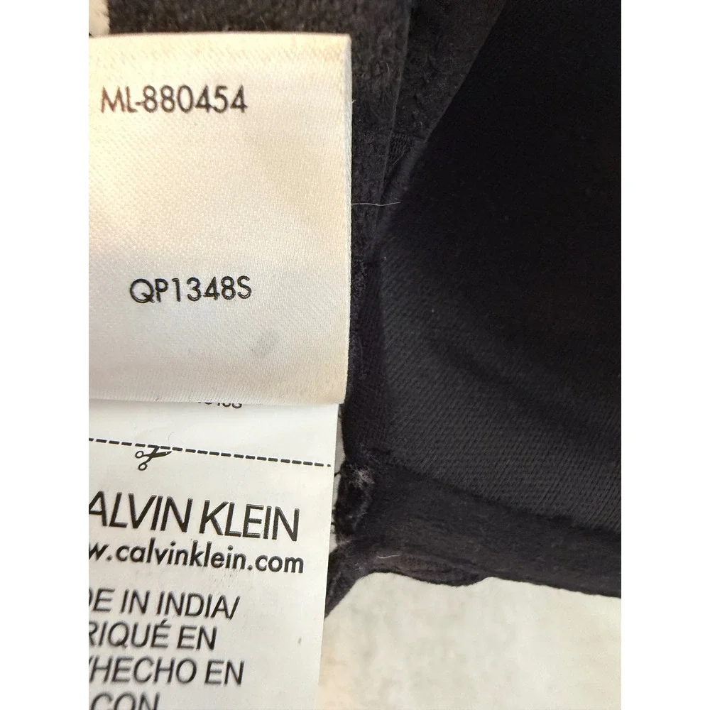 Calvin Klein Modern Cotton Push-Up Bra Black Underwire Logo Band 34B QP1348S